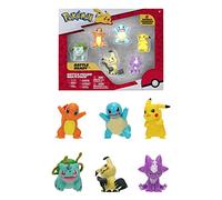 Bandai - Pokémon - Pack de 6 figurines - Vague 3 - Pikachu, Carapuce, Salamèche, Bulbizare, Mimiqui,Toxizap - JW2684