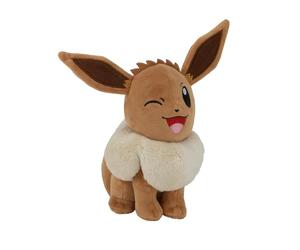 Bandai - Pokémon - Peluche Evoli (Eevee) - Peluche 20 cm Toute Douce - Idée Cadeau Peluche Pokemon Enfants et Adultes - Jouet Enfant 2 Ans et + - Peluche Pokémon Évoli Licence Officielle - JW3079