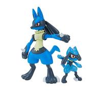 Bandai Pokemon Plamo Collection 44 Select Series Rio & Lucario, Color-Coded Plastic Model