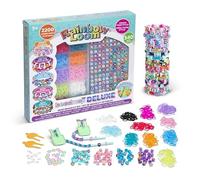 BANDAI - Rainbow Loom Beadmoji Deluxe - Coffret Fabrication de Bracelets Élastiques et Perles - Loisir Créatif - Contient 2200 Élastiques, 340 Perles avec Motifs - Jouet Enfant 7 ans et + - CD0124