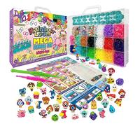 Bandai - Rainbow Loom Mega Combo Set - Coffret Géant Fabrication de bracelets - Loisir Créatif - Métier à tisser avec 5600 élastiques Charms & Perles - Kit breveté - Jouet Enfant 8 ans et + - CD00101