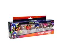 BANDAI Sonic Prime Action Figures 4 Pack Set 2 | 4 Figures Articulées de 17,8 cm de Sonic The Hedgehog Basées sur la série TV Sonic Prime de Netflix | Les figurines d'Action Sonic sont d'excellents