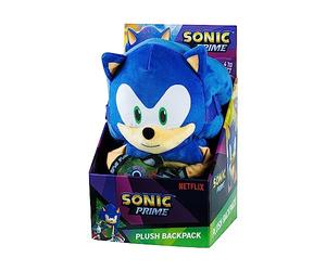 BANDAI Sonic Prime Sonic Sac à dos Sonic | Sac d'école 30 cm pour filles et garçons basé sur Sonic Prime Netflix Show | Le sac à dos Sonic The Hedgehog pour garçons et filles est un excellent cadeau