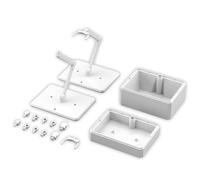 Bandai Spirits Action Base 7 et option Box 1 (blanc), plastique, modèle en plastique à code couleur