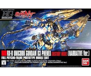 BANDAI SPIRITS Inconnu Gundam - HGUC 1/144 Unicorn Gundam 03 Phenex Destroy Mode - Model Kit