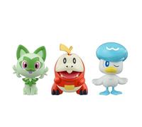 BANDAI Spirits Pokémon Plamo Collection, Quick 18+19+20, Nyaoha & Quass, & Hogator, modèle en plastique à code couleur