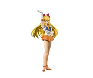 Bandai Spirits S.H. Figuarts Sailor Moon Sailor Venus Animation Color Edition (version revente), env. 140 mm, PVC et ABS, figurine peinte