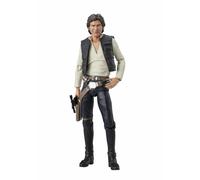 Bandai Spirits S.H. Figuarts Star Wars Épisode 4 : A New Hope Han Solo - Classic Ver.- (Star Wars : New Hope) Env. 5,9 Pouces (150 mm), PVC et ABS, Figurine d'action pré-Peinte