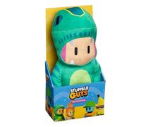 Bandai - Stumble Guys - T Rex Guy - Grande Peluche 30 cm colorée - Peluche Jeu vidéo Stumble Guys - Peluche Dinosaure à Collectionner - Jouet Enfant 2 Ans et + - PMS7208C
