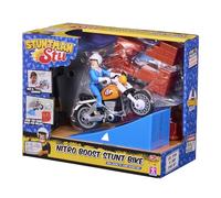 BANDAI - Stuntman Stu - Moto Nitro Boost - Jouet pour réaliser des Cascades - Figurine Cascadeur Inclus - Jeu de Crash avec véhicule et Accessoires - Jouet Enfant 4 Ans et + - COSS8201