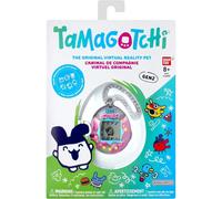 Bandai Tamagotchi Original College Sweat – Écran LCD en français, Mini-jeux – Rose et argenté
