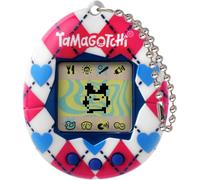 Bandai – Tamagotchi Original Argyle Heart – Animal interactif, écran LCD, motif carreaux cœurs