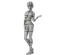 TAMASHII NATIONS Figure Body Chan SH Figuarts Mujer Wireframe Gris Kentaro Yabuki Deluxe 13cm