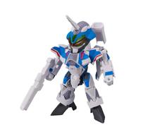 Bandai Tamashii Nations Macross Delta véhicule avec Figurine Tiny Session VF-31J Siegfried (Hayate Immelmann Use) with Freyja Wion 10 cm