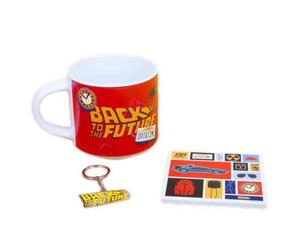 Bandai Tasse Back To The Future . Coaster & Keyring Gift Set