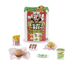BANDAI Terror Fried CO08094 Boîte visqueuse Lorsque la Nourriture Devient Mauvaise, découvrez Les 6 composés dégoûtants dans Votre Menu et Les 5 Figurines à Collectionner à l'intérieur, Multicolore,