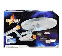BANDAI The Original Enterprise Star Trek Modèle avec lumières, Sons et présentoir | Cadeaux StarTrek Jouets Authentiques de 45,7 cm, Multicolore