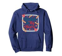 Bandaids & Big Hearts : Cadeau de Reconnaissance pour Une infirmière attentionnée Sweat à Capuche, Unisexe pour Adultes, Bleu Marine, XXL