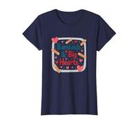 Bandaids & Big Hearts : Cadeau de Reconnaissance pour Une infirmière attentionnée T-Shirt, Femme, Bleu Marine, XXL