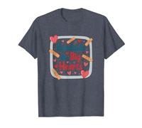 Bandaids & Big Hearts : Cadeau de Reconnaissance pour Une infirmière attentionnée T-Shirt, Homme, Bleu Chiné, XXL