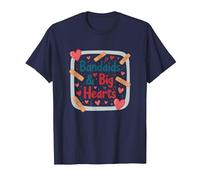 Bandaids & Big Hearts : Cadeau de Reconnaissance pour Une infirmière attentionnée T-Shirt, Homme, Bleu Marine, XXL