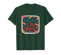 Bandaids & Big Hearts : Cadeau de Reconnaissance pour Une infirmière attentionnée T-Shirt, Homme, Vert Forêt, S