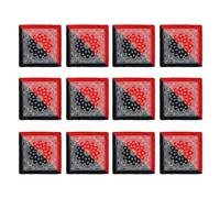 Bandana à motif floral de 53,3 cm, turbans pour femmes, turbans de rue unisexes pour femmes noires, noir/rouge, Taille unique