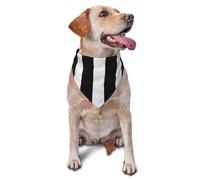 Bandana à rayures noires et blanches pour chien de petite et moyenne taille, accessoire photo, bandana triangulaire réglable lavable pour chiot, chiot