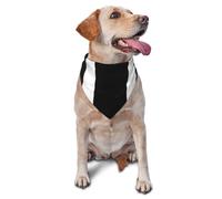 Bandana à rayures noires et blanches pour chiens de petite et moyenne taille - Accessoire photo - Bandana triangulaire réglable - Lavable - Pour chien