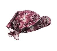 Bandana à visière pour femme - Avec visière - Pour chimiothérapie, cancer - Chapeau d'été pliable - Anti-UV - Pour le golf - Pare-soleil - Casquette en coton, café, taille unique