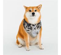 Bandana abstrait blanc pour chiens de petite, moyenne et grande taille, foulard triangle pour fille ou garçon
