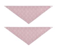 Bandana abstrait en forme de cœurs dessinés avec lignes audacieuses pour chien et chat - Bandana unisexe réglable pour chiot et chat - Ensemble de vacances pour chiens et chats - Taille L