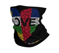 Bandana Afrique Centrale Le Peuple Centrafricain Drapeau Amour Blanc Respirante Echarpe Frais Neckwear pour Randonnée Airsoft Fêtes 2 Pièces