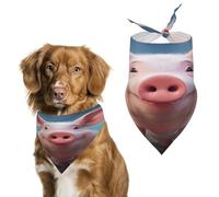 Bandana amusant en coton doux pour chien - Lavable au quotidien - Durable - Triangle réversible - Convient pour les chiens et chats de petite, moyenne et grande taille