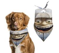 Bandana amusant en coton doux pour chien, motif nuage, lavable au quotidien, durable, triangulaire, réversible, convient pour les chiens et chats de petite, moyenne et grande taille
