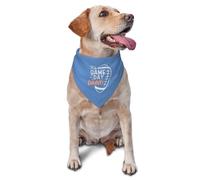 Bandana amusant pour chien de football - Écharpe réversible d'automne pour animal de compagnie - Accessoire photo pour chien - Accessoires pour les amoureux des chiens (bleu clair)