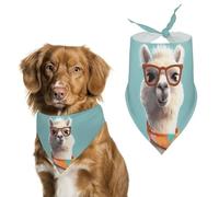 Bandana amusant pour chien lama de dessin animé lavable et réglable, écharpe respirante pour animaux de compagnie de petite, moyenne et grande taille, accessoire tendance mignon pour animal de