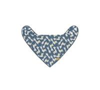 Bavoir Bandana Avec Col Bénitier Bleu Bleu