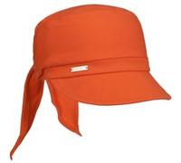 Bandana avec Visière Uni Jersey by Seeberger orange One Size