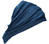 Bandana / Bandeau en coton élastique, style hippie / bohème - Little Kathmandu - Bleu - Taille Unique