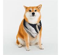 Bandana blanc pour chien cygne taille moyenne réglable triangle bavoirs double foulard réversible lavable mouchoir quotidien pour chien de taille moyenne et grande taille cadeau