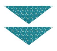 Bandana bleu saisonnier Star Of David pour chien de forme unique réglable pour race de chien - Accessoires de vacances mignons pour animaux de compagnie - Décoration pour chiens et chats - Taille S