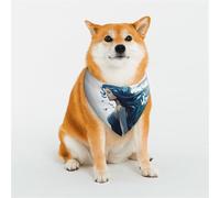 Bandana bleu sirène pour chien taille moyenne réglable triangle bavoirs double foulard réversible lavable mouchoir quotidien pour chien de taille moyenne et grande taille cadeau
