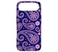 Bandana bohème Bleu Marine Rose Cachemire esthétique pour Fille Coque pour iPhone Air