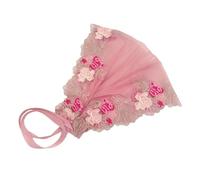 Bandana brodé sacré Mantilla pour cheveux doux en tissu filet écharpe tendance élégant bordure en dentelle, b, Taille unique