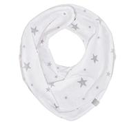 Bandana cache-cou réversible STELLA 20 x 25 cm Blanc / Gris