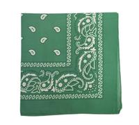 Bandana cachemire - Couvre-chef multifonction pour aventures en plein air 55 x 55 cm - Parfait pour le cyclisme, la randonnée, la course, le yoga, la moto, et plus encore, Vert, Taille unique