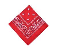 Bandana cachemire - Couvre-chef multifonction pour aventures en plein air 55 x 55 cm - Parfait pour le cyclisme, la randonnée, la course, le yoga, la moto, et plus encore, Rouge, Taille unique