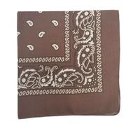Bandana cachemire - Couvre-chef multifonction pour aventures en plein air 55 x 55 cm - Parfait pour le cyclisme, la randonnée, la course, le yoga, la moto, et plus encore, marron, Taille unique
