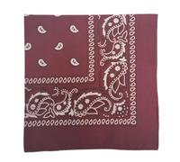 Bandana cachemire - Couvre-chef multifonction pour aventures en plein air 55 x 55 cm - Parfait pour le cyclisme, la randonnée, la course, le yoga, la moto, et plus encore, bordeaux, Taille unique
